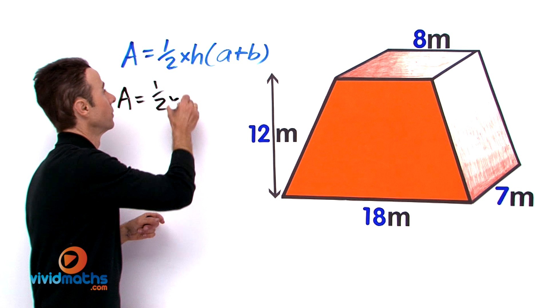 Volume of a Trapezoidal Prism 01 VividMath — UK